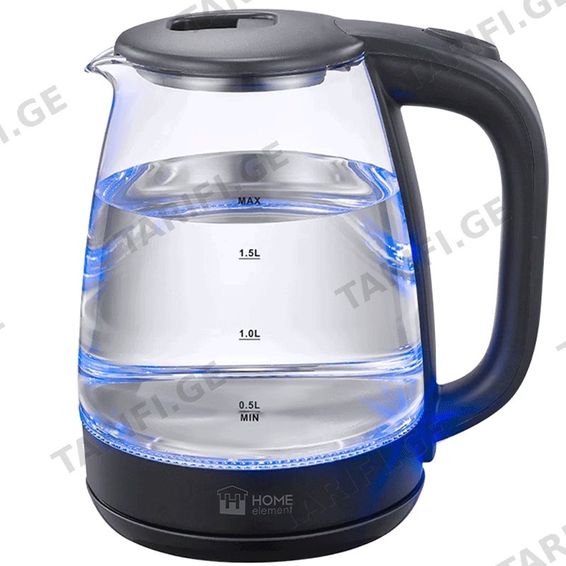 ელექტრო ჩაიდანი HOME ELEMENT HE-KT2306 BP (1800 W, 1,8 L)