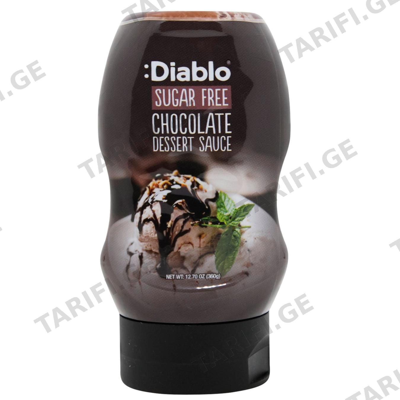 DIABLO შოკოლადის სოუსი უშაქრო 290მლ