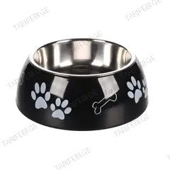 ჯამი Flamingo DIVAR PAW PRINT BLACK L 22სმ 900მლ