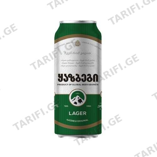 ლუდი ყაზბეგი 500მლ ქილა