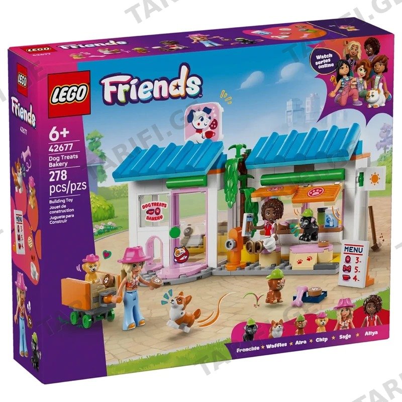ასაწყობი კონსტრუქცია LEGO FRIENDS ძაღლების საცხობი 42677 (278 ნაწილი)