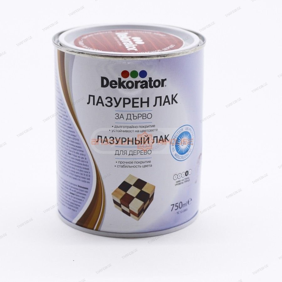 დეკორატიული ხის ლაქი კაკალი 0.75 ლ