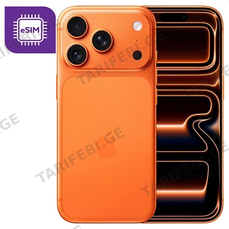 მობილური ტელეფონი APPLE IPHONE 17 PRO 12GB/512GB E-SIM ONLY COSMIC ORANGE