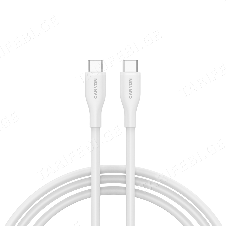 CANYON cable CC60SC10 C-C 60W 1m Silicon White