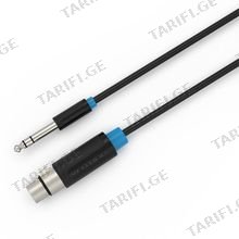 VENTION BBEBL 6.5mm Male to XLR Female Audio Cable 10M Black