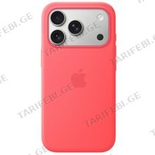 Apple iPhone 17 Pro Silicone Case with MagSafe Bright Guava მობილური ტელეფონის ქეისი