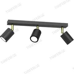 სპოტი Luminex Striper 3 GU10 ლითონი შავი ოქროსფერი 4515