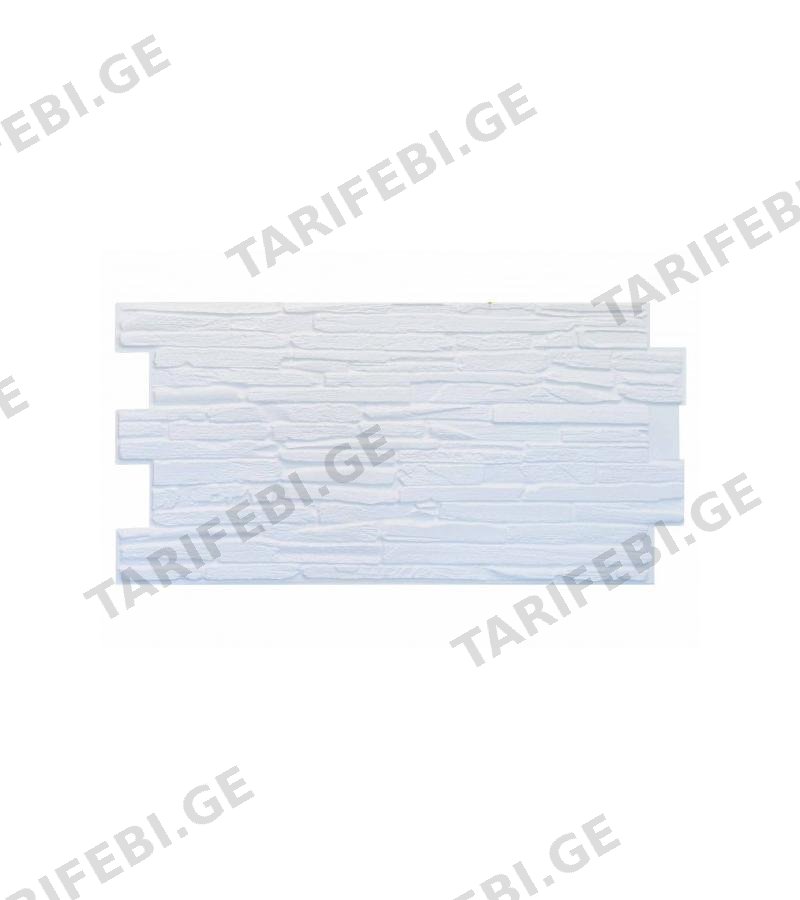 დეკორატიული პანელი PVC Кварцит белый 980х500მმ მწარ. GRACE