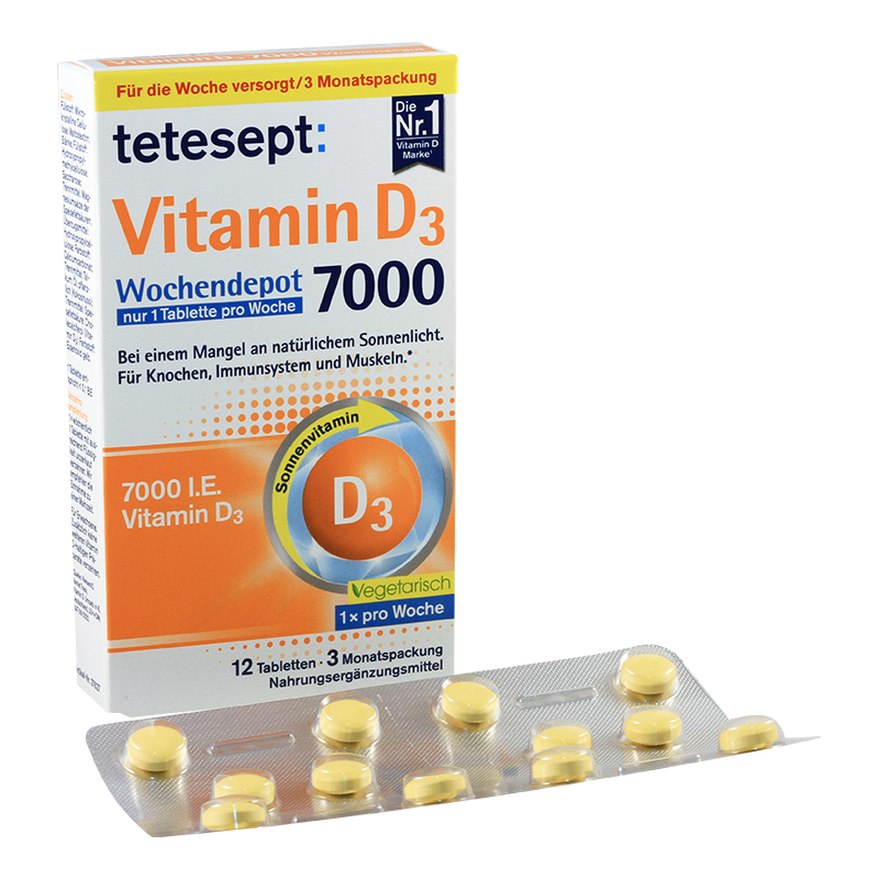 ტეტესეპტი ვიტ.D3 7000სე #12ტ