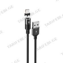 REMAX Zigie Series Magnet Connection Data Cable RC-102i Black