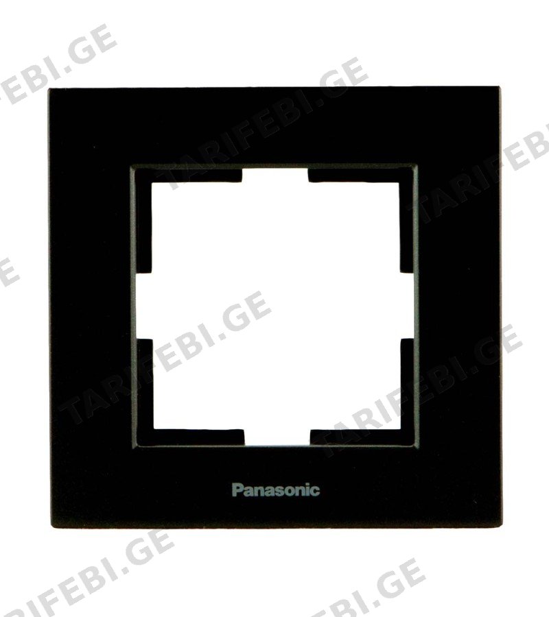 ჩამრთველ-როზეტის კანტი KARRE PLUS 55 1-ნი შავი WDTF18012BL-AMEA Panasonic