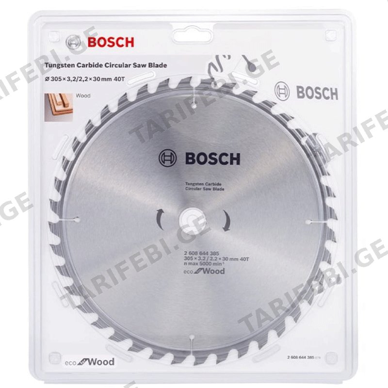 ხერხის პირი BOSCH CIRCULAR SAW BLADE ECO 2608644385