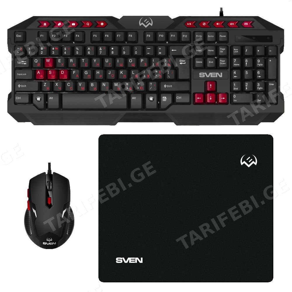 კლავიატურა Sven GS-9200 Keyboard+Mouse+Pad