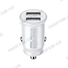 REMAX Chanyo II Series 2.4A 2U Fast Car Charger RCC239 white