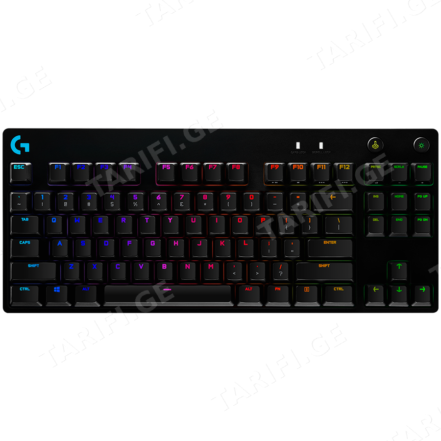 LOGITECH G PRO X TKL LIGHTSPEED Gaming Keyboard - BLACK - US INT'L - 2.4GHZ/BT - EMEA28-935 - TACTILE