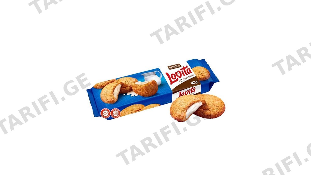 ლოვიტა ორცხობილა კრემი რძიანი 127გრ