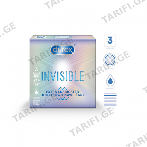 დურექსი პრეზერვატივი Invisible Extra Lube #3_129918