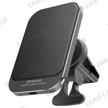 Proove Wireless Charging Car Holder Square Magnetic Pro 15W metal gray მანქანის უსადენო დამტენი
