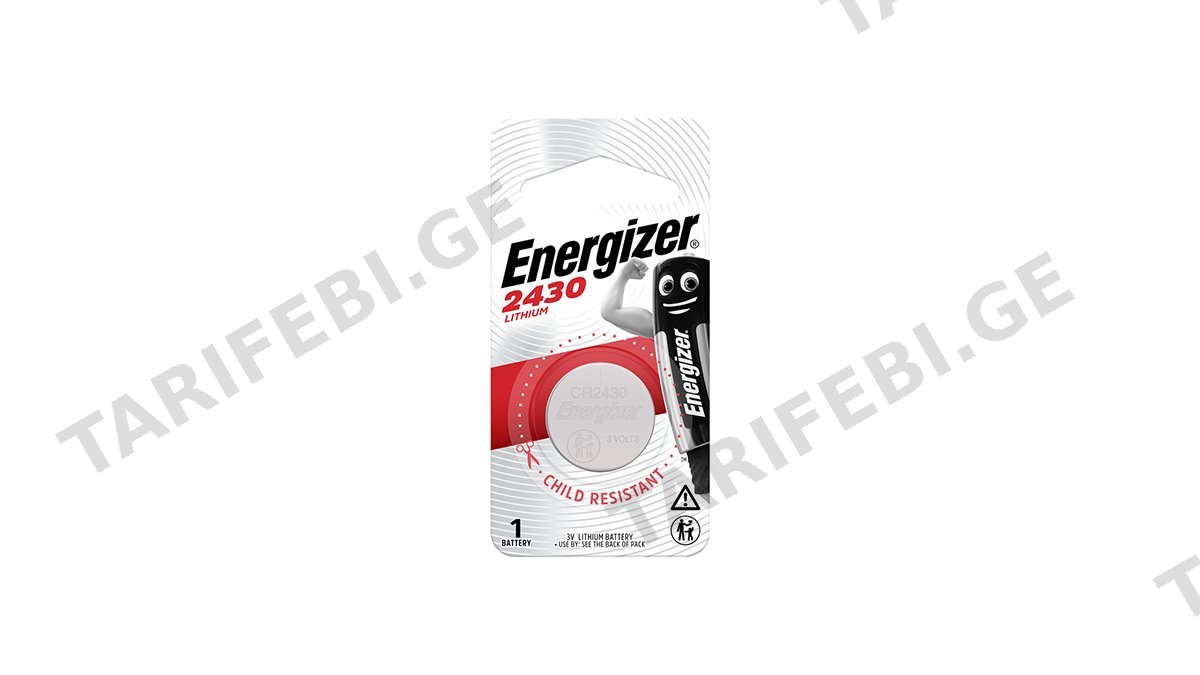 Energizer CR2430 ელემენტი 3V (1ცალი) (9914)