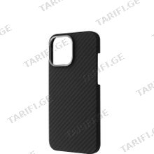 Proove Carbon Slim with Magnetic Ring iPhone 16 Pro black მობილური ტელეფონის ქეისი