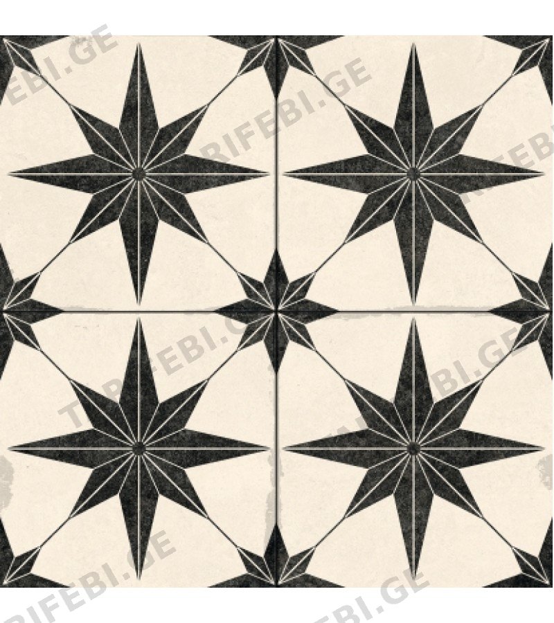 კერამოგრანიტი N. STAR ANTIC WHITE 015-K 45*45 მწარ. NAVARTI