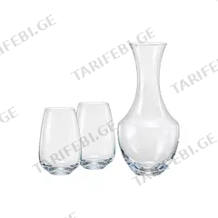 დეკანტერი 2 ჭიქით Crystalex CX31B241500/3