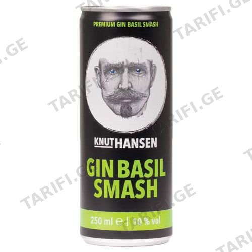Knut Hansen კოქტეილი Gin Basil Smash, 250 მლ