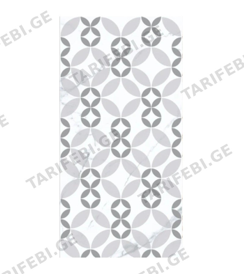 კერამიკ. ფილა NORA GRAY GEOMETRIC MOTIF SERAMIKSAN 30*60