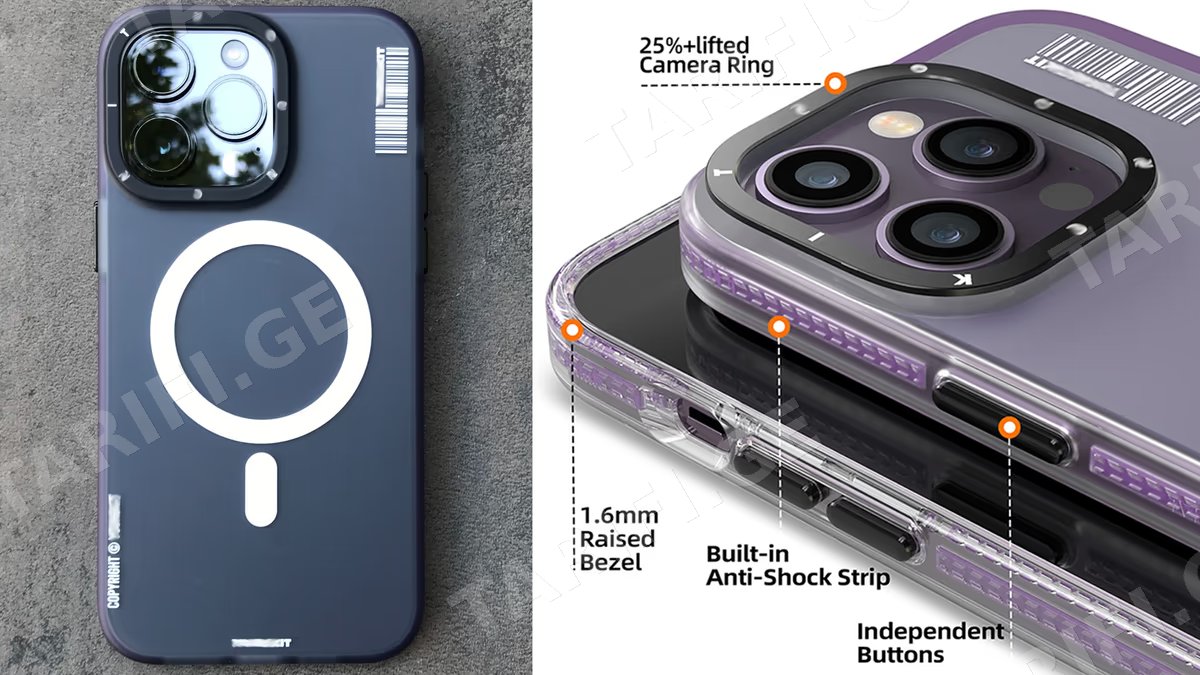 Premium Quality Frosted Finish Half Transparent MagSafe Case for iPhone 14 Pro.