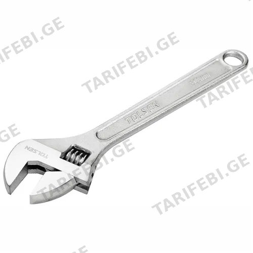 TOLSEN TOL12-15002 ქანჩის გასაღები რეგულირებადი მეტალის 8