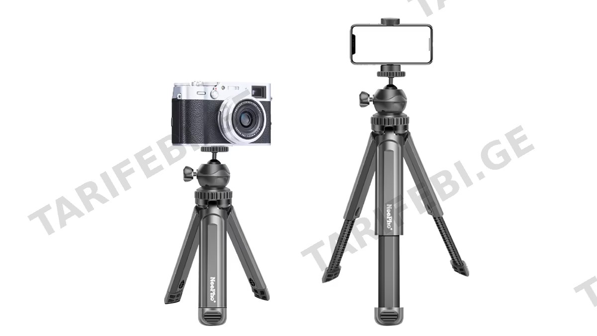 Neepho NP-999S Mini Tripod მაგიდის მობილურის შტატივი + პულტი (2278)