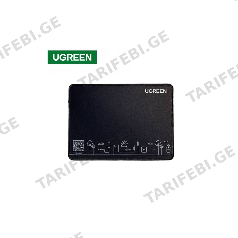 მაუსის პადი UGREEN CY016, Mouse Pad, M, Black