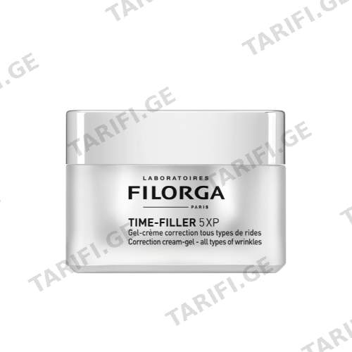 ფილორგა - TIME FILLER 5XP სახის კრემ-გელი მაკორექტირებელი ყველა ტიპის ნაოჭსაწინააღმდეგო ცხიმ/კომბინირებული კანის 50მლ