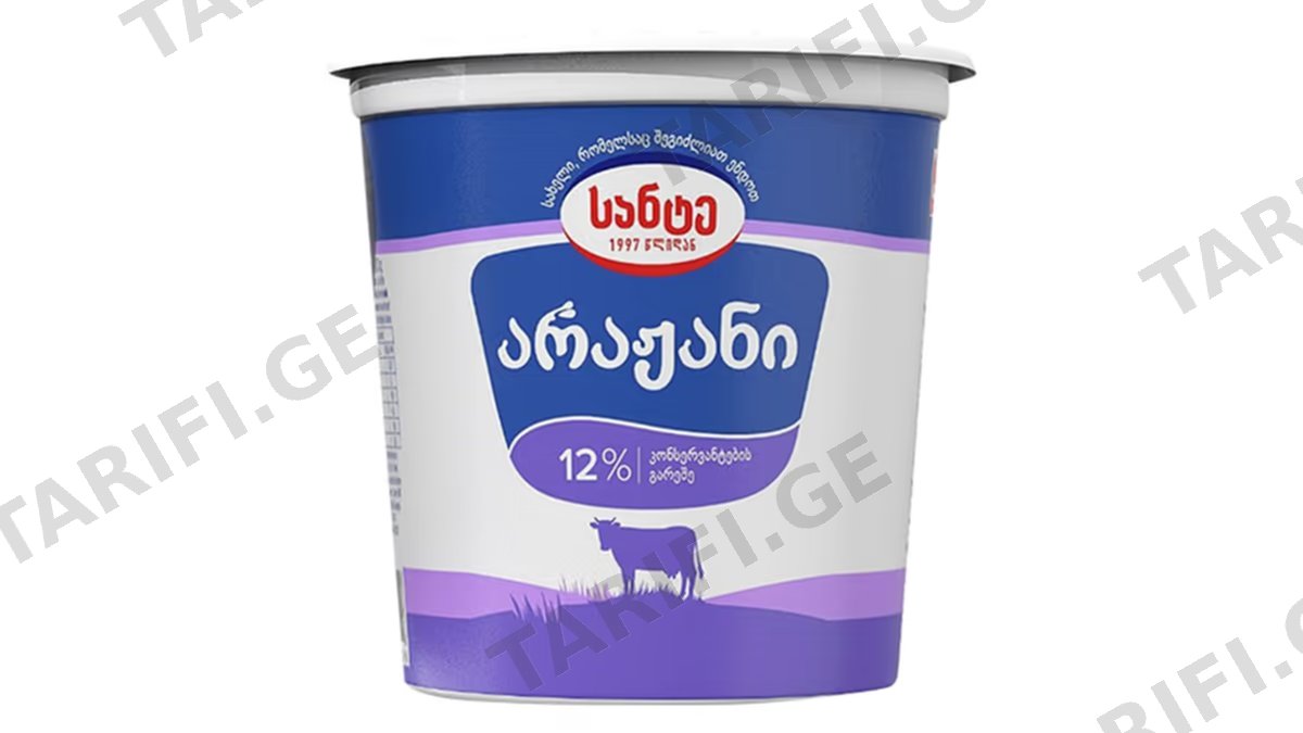 სანტე არაჟანი 12% 800 გ.