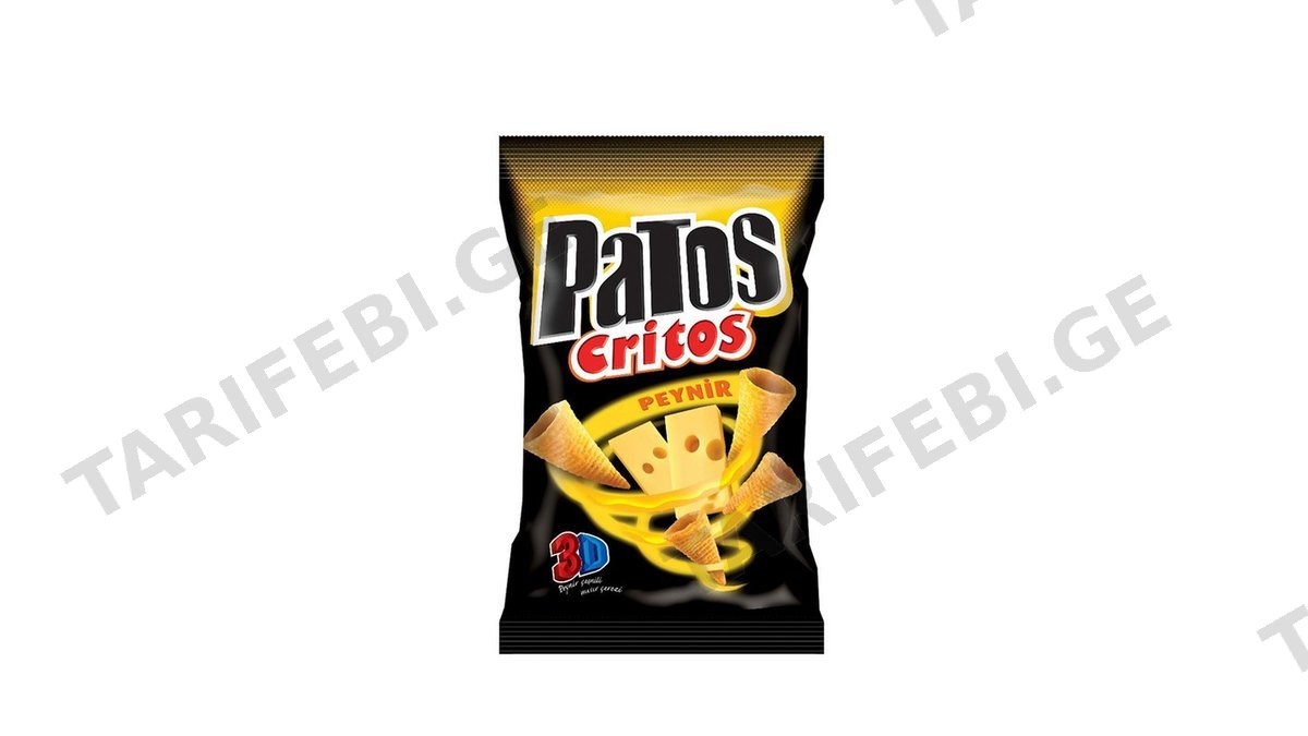 PATOS სიმინდის სახემსი ყველით 115გ