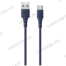 REMAX Zeron Series 5A Elastic TPE Fast Charging Cable RC-068a type c Blue