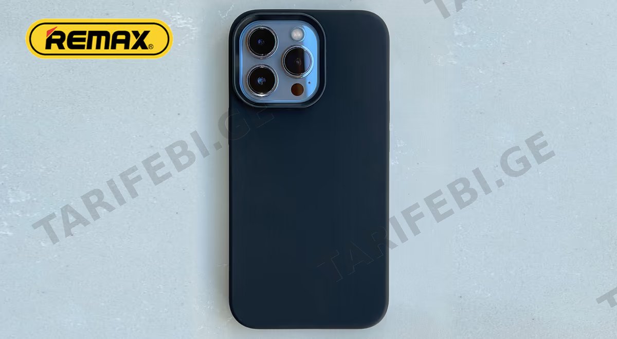 Remax Silicone case for iPhone 13 Pro - Black