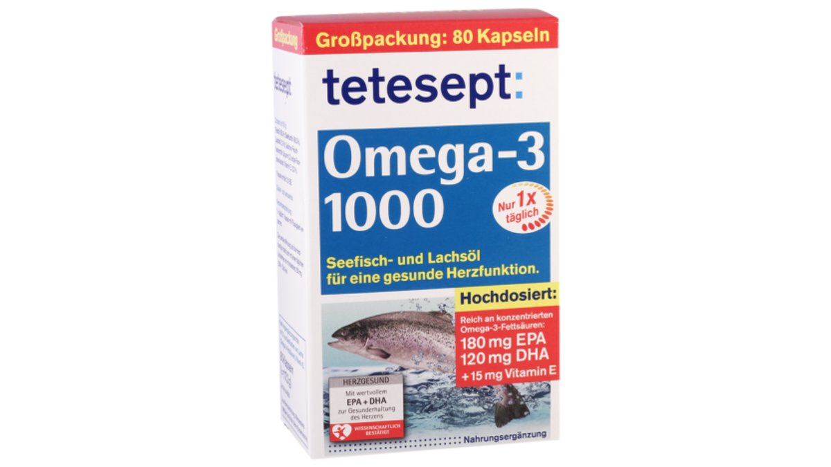 ტეტესეპტი ომეგა-3 კაფს.1000მგ.N80 *