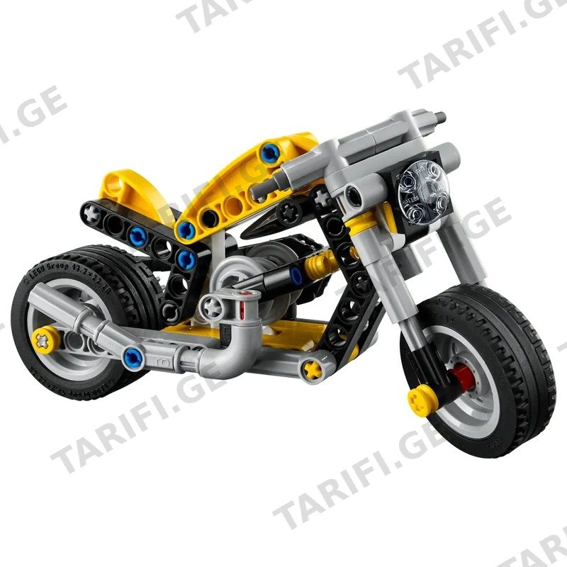 კონსტრუქტორი LEGO TECHNIC ყვითელი მოტოციკლი 42225 (151 ნაწილი)