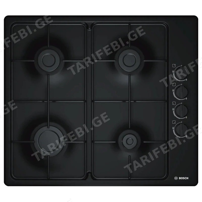 გაზქურის ზედაპირი BOSCH PBP6C6K80Q შავი 4 კომფორი