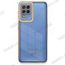 Samsung Galaxy A22, M22, M32, Liva lense Case სილიკონის ქეისი - თეთრი