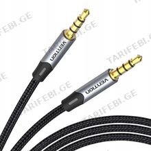 VENTION BAQHH TRRS 3.5MM Male to Male Aux Cable 2M Gray AUX კაბელი