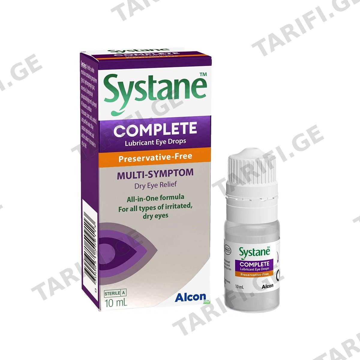 სისტეინ Complete - Systane Complete უკონსერვანტო წვეთები თვალის 10მლ