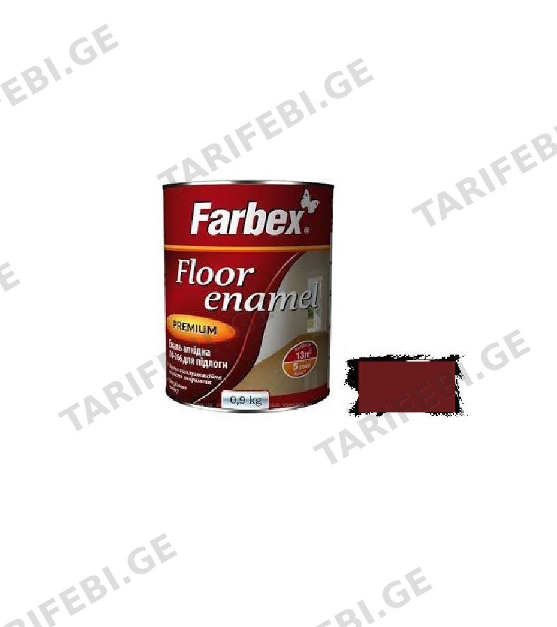 საღებავი იატაკის ПФ-266 Farbex Color красно-коричневая 2,8 კგ