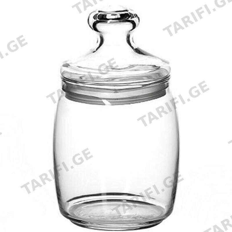 მინის ქილა თავსახურით PASABAHCE 997560 -6 (940 ML)