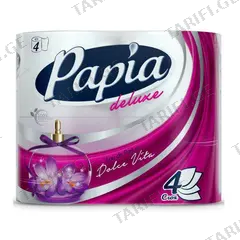 ტუალეტის ქაღალდი Papia 4 ც