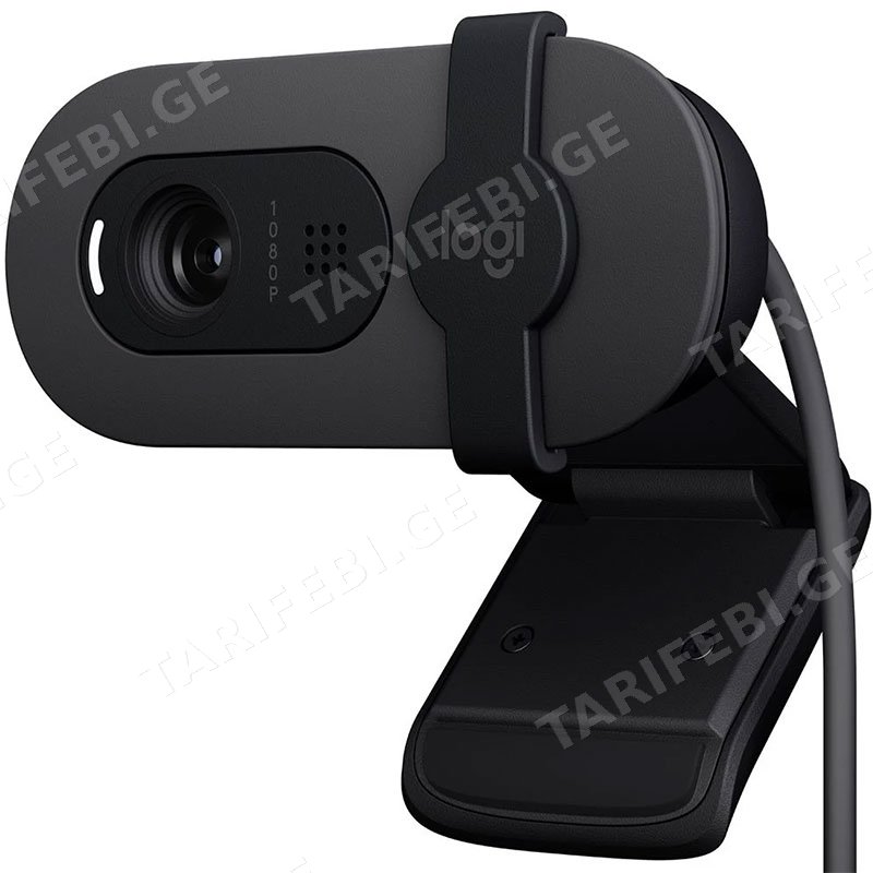 ვებ კამერა LOGITECH BRIO 100 FULL HD WEBCAM - GRAPHITE - USB - EMEA28-935