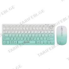Andowl Q-JP662 უსადენო კლავიატურა და მაუსი