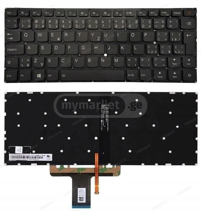 Lenovo 710s-13IKB Keyboard with Backlight Power Button