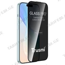 Trusmi CF36-036 Tempered+3D iPhone 15 Pro Max ეკრანის დამცავი